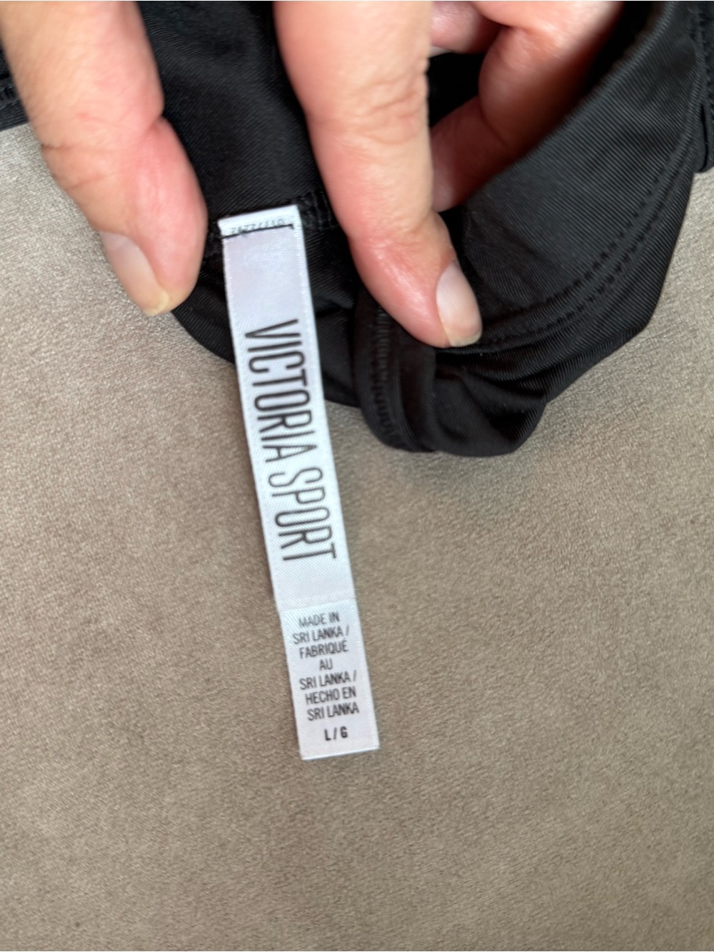 Victoria Sport Strappy Black Sports Bra with Lattice Back - Picture 4 of 4